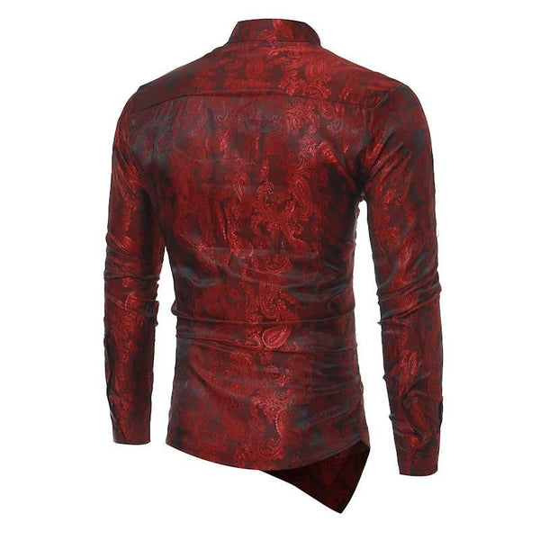 chemise asymétrique pour homme