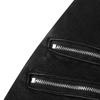 Jean Punk Homme, zoom sur les deux fermetures éclair métalliques de la cuisse