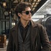 Lunettes de Soleil Steampunk Vintage - portée verres noirs, ambiance gare à vapeur steampunk