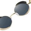 Lunettes de Soleil Steampunk Vintage - zoom détail charnière monture argentée
