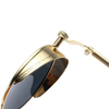 Lunettes de Soleil Steampunk Vintage - zoom détail vis et charnière dorée