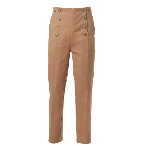 Pantalon à Pince Victorien Homme - beige sans bretelles, vue de face
