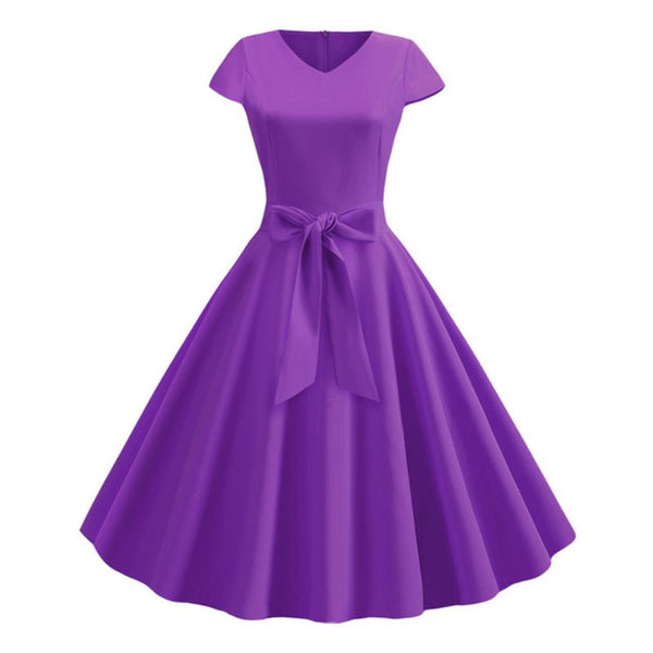 robe vintage violette