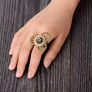 bague rouage steampunk