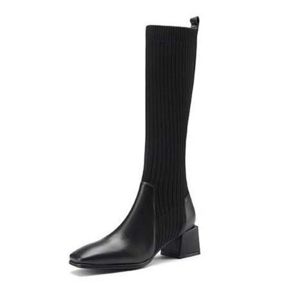 bottes chaussettes noires