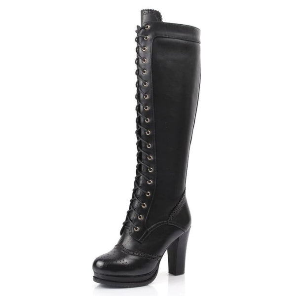 bottes victoriennes cuir