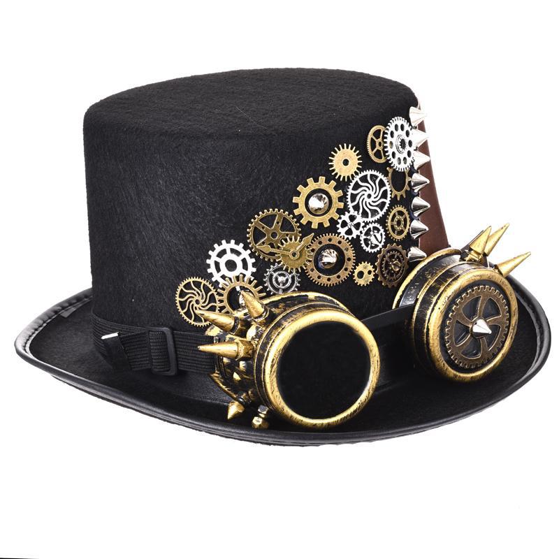 chapeau haut de forme bas steampunk