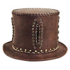 chapeau steampunk cuir marron