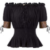 Chemise steampunk epaules denudees