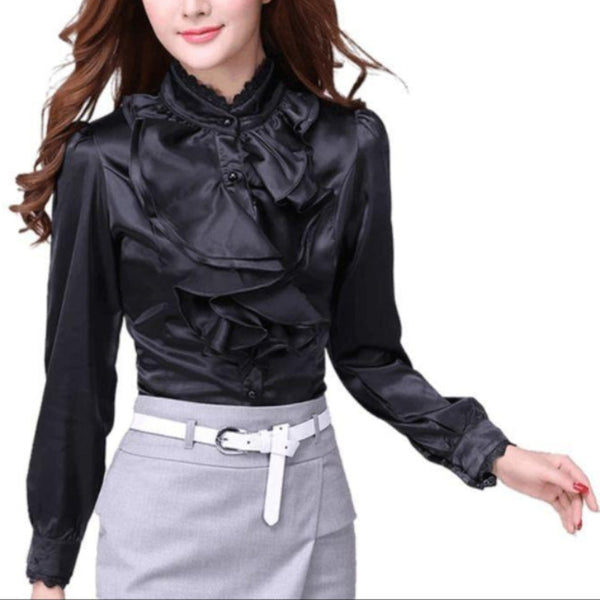 chemisier steampunk noir