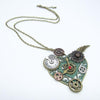 Collier steampunk coeur