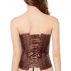 Corset Steampunk Vintage Marron