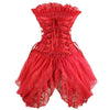 corset rouge dentelle