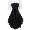 robe corset bustier longue noire