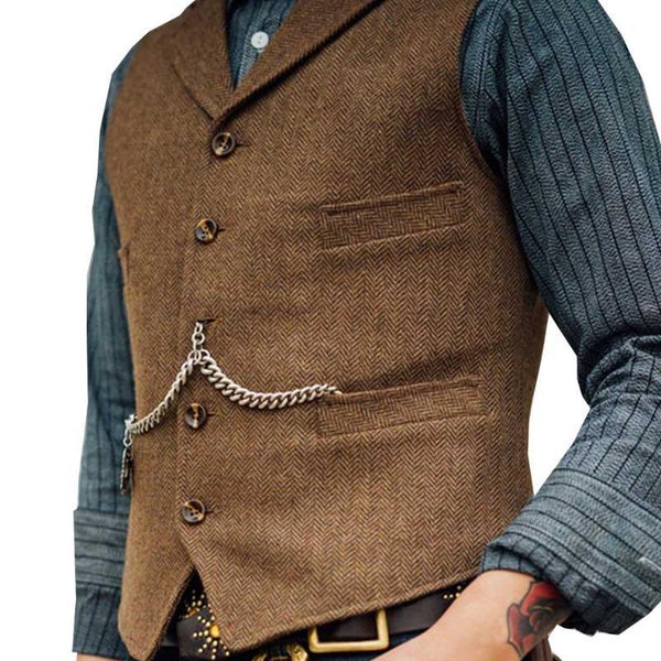 Gilet Sans Manche Vintage Homme