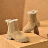 bottines chelsea beige femme