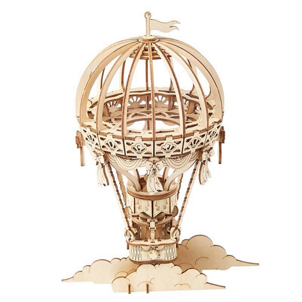 maquette montgolfière bois