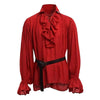 chemise rouge steampunk homme