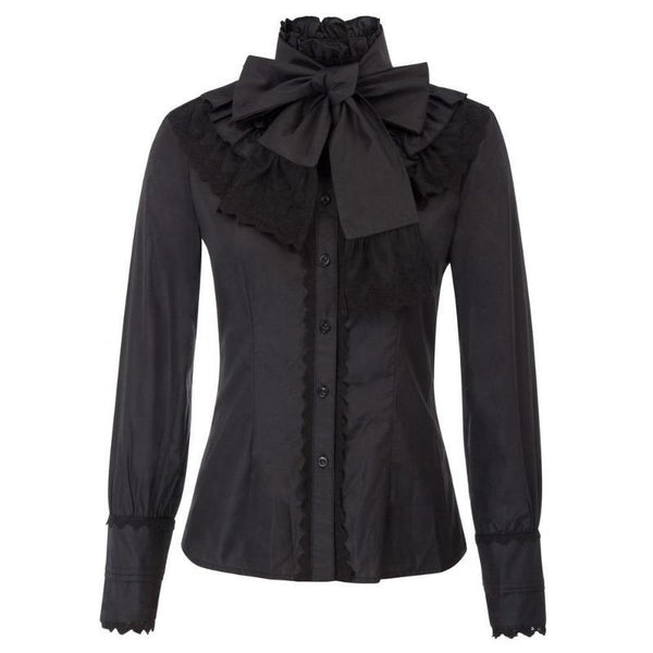 chemisier col victorien femme