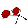 lunettes de soleil vintage rouge ronde femme