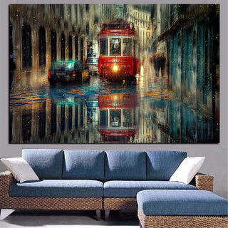 tableau peinture style industriel