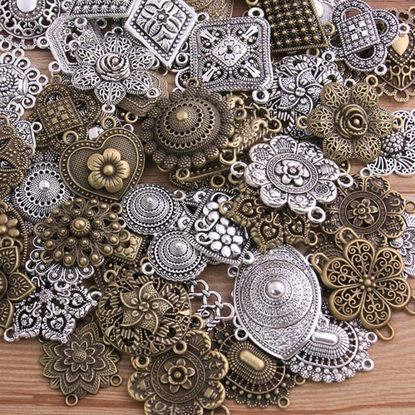 Rouages Steampunk Vintage - Lot D'engrenages Laiton, Or, Argent - Pour Bijoux, Artisanat, Décoration - 4