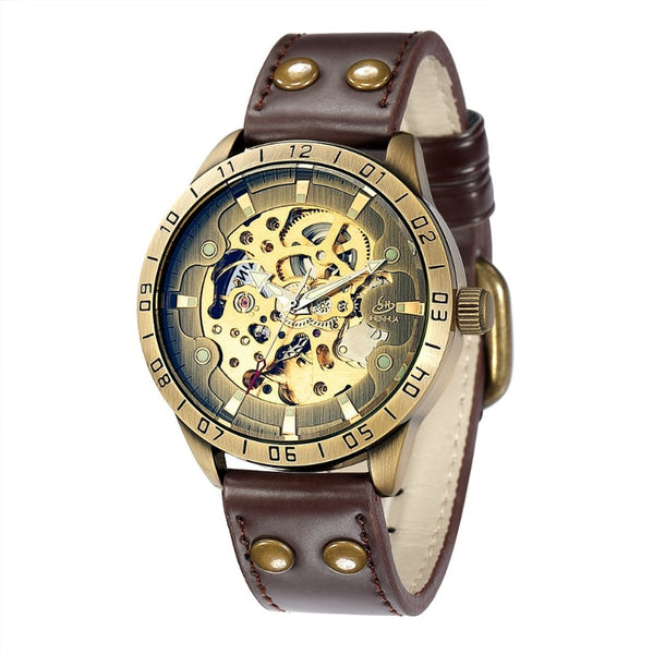 Montre-bracelet Steampunk Ancienne - Laiton, Cadran Solaire, Boussole Nautique - Reproduction Faite Main - Inde