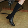 bottes chaussettes noires