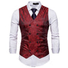 gilet costume homme rouge