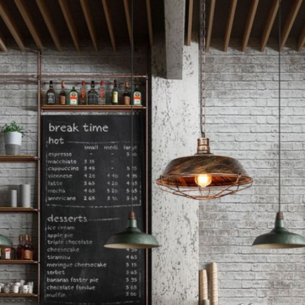 plafonnier industriel vintage