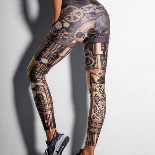 Yoga steampunk leggings femme