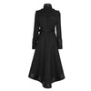 manteau long noir gothique femme