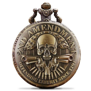 Montre à gousset tête de mort