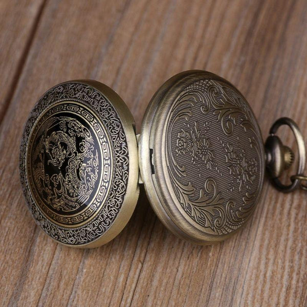 montre de poche chasseur bronze