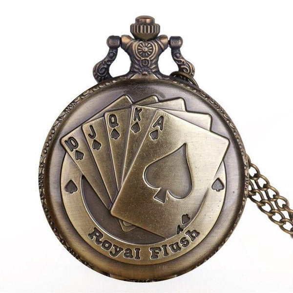 montre de poche poker