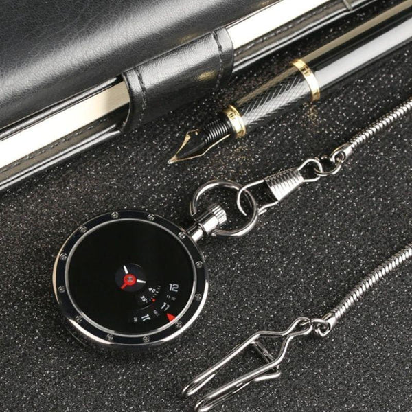 montre gousset design noire