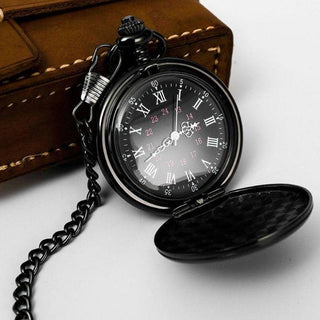 montre gousset homme noir