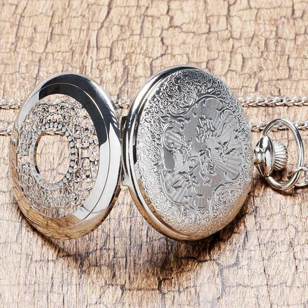 Montre à gousset pendentif femme argent