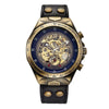 montre squelette steampunk noire