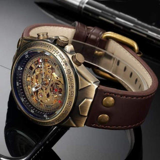 montre squelette steampunk