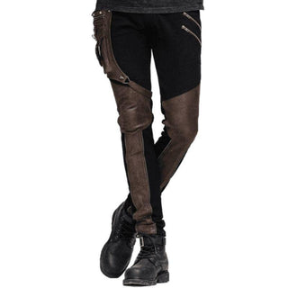 pantalon punk marron