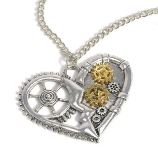 pendentif steampunk coeur