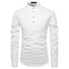 chemise col mao homme blanche