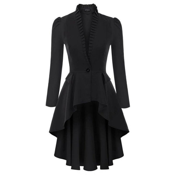 OSRDFV Chemisier Vintage Gothique Victorien Lolita élastique Noir Blanc Haut Steampunk Grande Taille Vêtements Femme Chemise D'été, Blouse Blanche., M