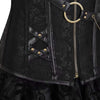 robe corset steampunk noir