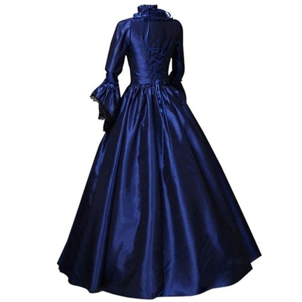 robe victorienne bleu
