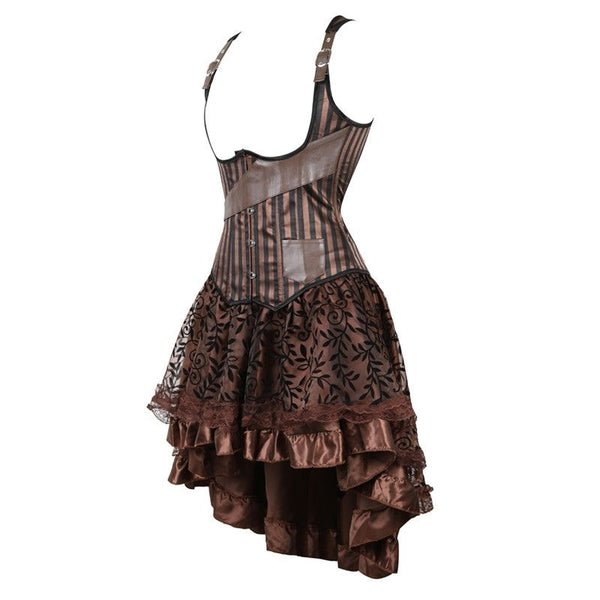 Robe steampunk corset