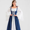 robe médiévale bleue