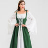 robe médiévale verte