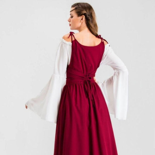 robe médiévale rouge